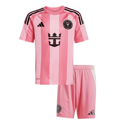 Inter Miami CF Home Soccer Jersey Kit 2025 Kids(Jersey+Shorts)