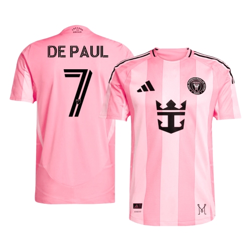Inter Miami CF DE PAUL #7 Home Soccer Jersey Authentic 2025