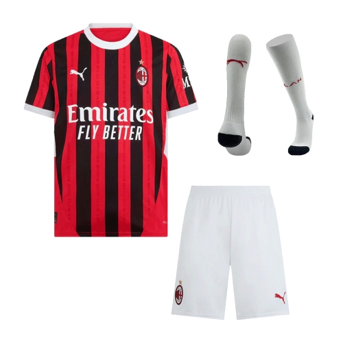 AC Milan Home Jersey Kit 2024/25 (Jersey+Shorts+Socks)