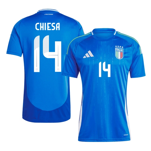 Italy CHIESA #14 Home Jersey EURO 2024