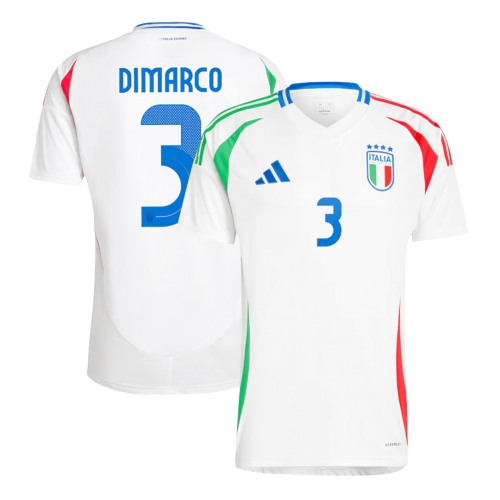 Italy DIMARCO #3 Away Jersey EURO 2024