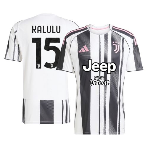 Juventus KALULU #15 Home Soccer Jersey 2025/26