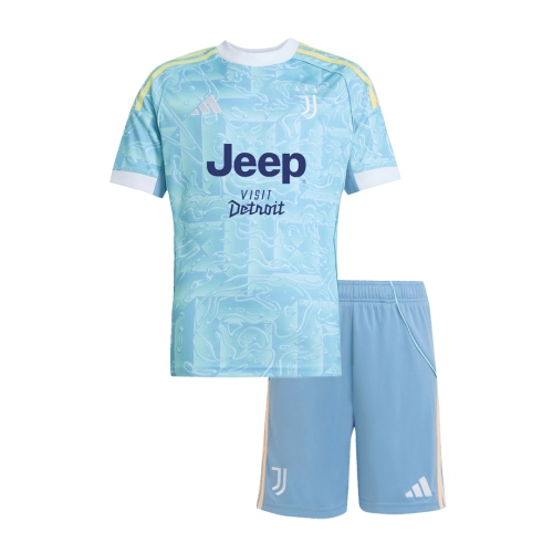Kid's Juventus Away Soccer Jersey Kit 25/26 Blue
