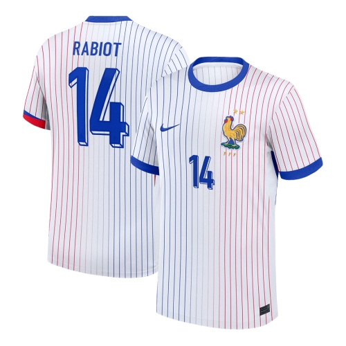 RABIOT #14 France Euro Away Soccer Jersey 2024 White