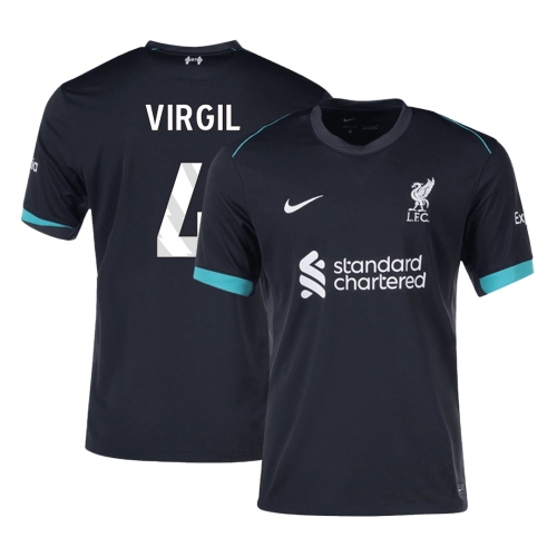Liverpool VIRGIL #4 Away Soccer Jersey 2024/25