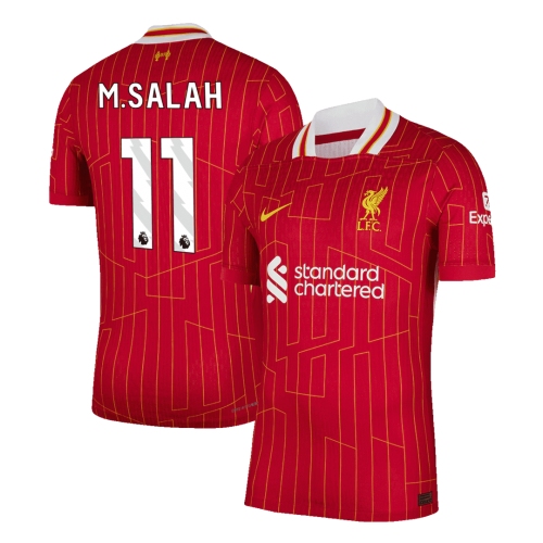 Liverpool M.SALAH #11 Home Soccer Jersey Authentic 2024/25