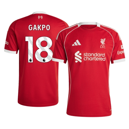 Liverpool GAKPO #18 Home Soccer Jersey 2025/26