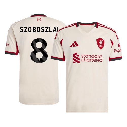 Liverpool SZOBOSZLAI #8 Away Soccer Jersey 2025/26
