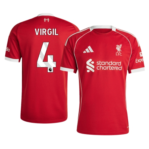 Liverpool VIRGIL #4 Home Soccer Jersey 2025/26