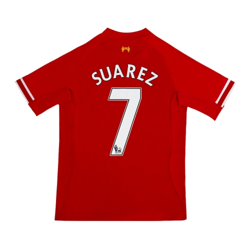 Liverpool SUAREZ #7 Home Soccer Jersey Retro 2013/14