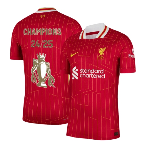 Liverpool Home Soccer Jersey Authentic 2024/25 CHAMPIONS 24/25