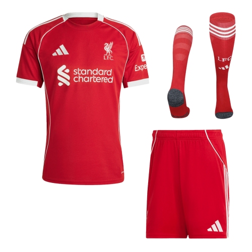 Liverpool Home Soccer Jersey Kit 2025/26