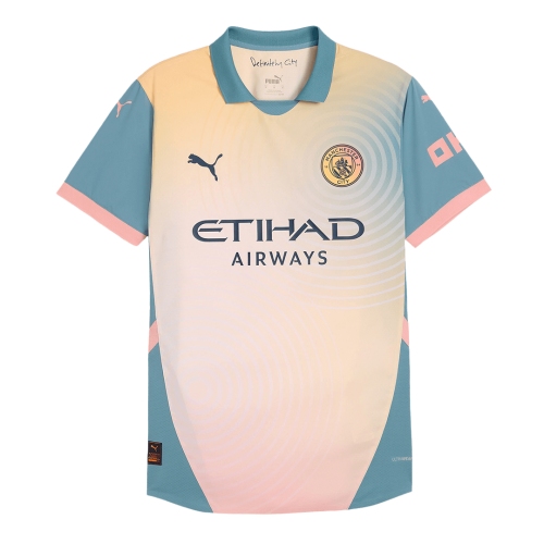 Manchester City Fourth Away Soccer Jersey Authentic 2024/25- Definitely City (UCL Edition)
