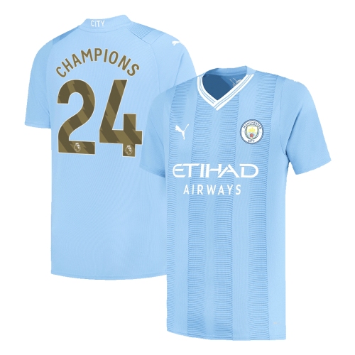 Manchester City CHAMPIONS #24 Home Jersey 2023/24