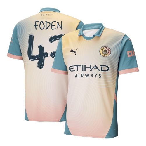 Manchester City FODEN #47 Fourth Away Soccer Jersey 2024/25 - Definitely City