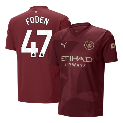 Manchester City FODEN #47 Third Away Soccer Jersey 2024/25