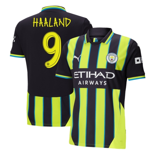 Manchester City HAALAND #9 Away Soccer Jersey 2024/25 - UCL Edition