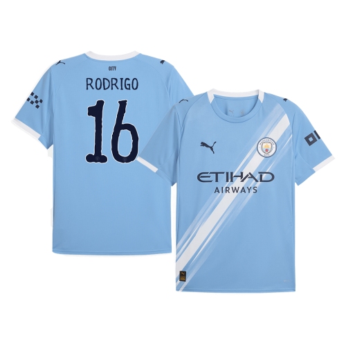 Manchester City RODRIGO #16 Home Soccer Jersey 2025/26