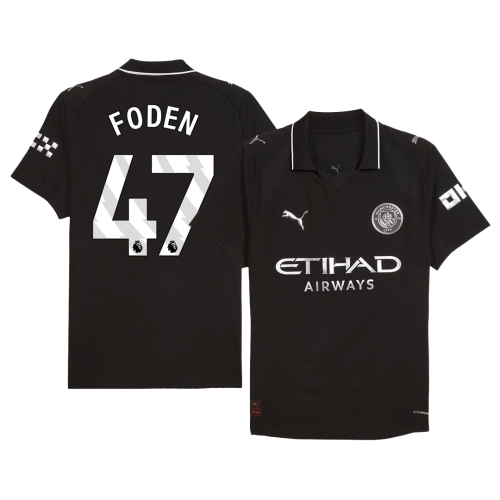 Manchester City FODEN #47 Away Soccer Jersey Authentic 2025/26