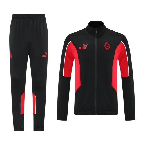 AC Milan Training Kit 2025/26 - Black (Jacket+Pants)