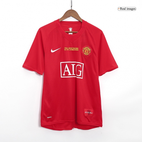 Manchester United Classic Soccer Jerseys Home 2007/08 - UCL Final