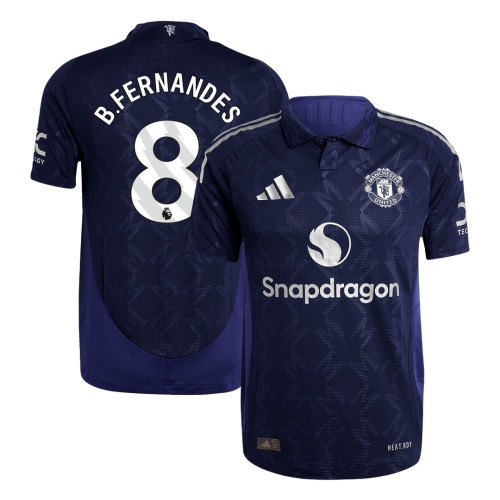 Manchester United B.FERNANDES #8 Away Soccer Jersey Authentic 2024/25