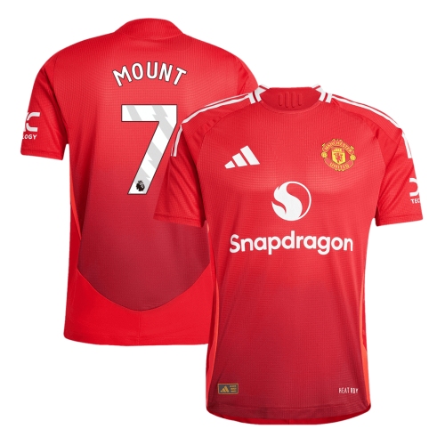 Manchester United MOUNT #7 Home Soccer Jersey Authentic 2024/25