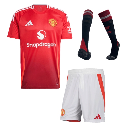 Manchester United Home Jersey Kit 2024/25 (Jersey+Shorts+Socks)