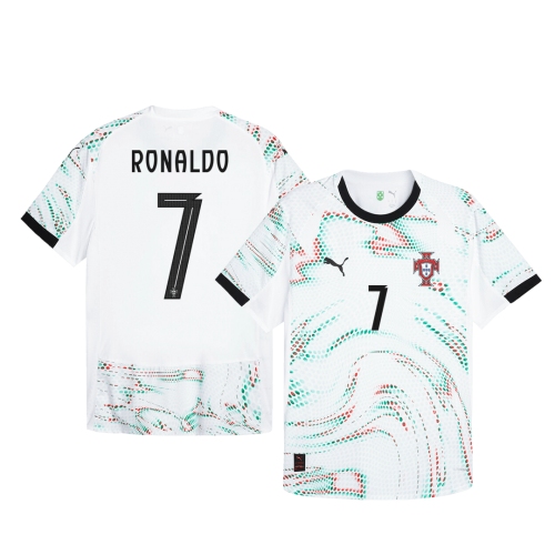 Portugal RONALDO #7 Away Soccer Jersey Authentic 2025