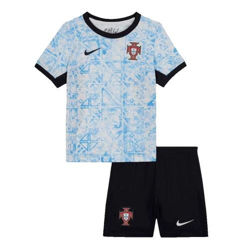 Portugal Away Jersey Kit EURO 2024 Kids(Jersey+Shorts)