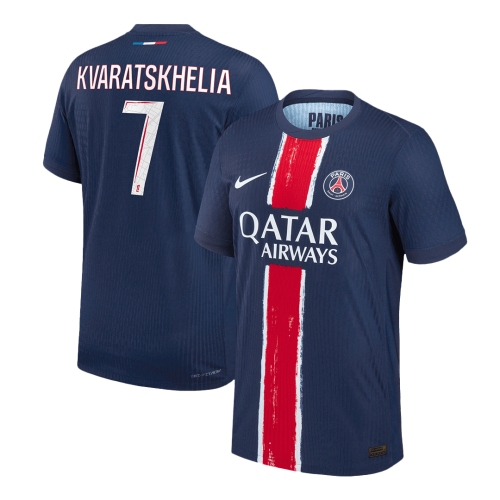 PSG KVARATSKHELIA #7 Home Soccer Jersey Authentic 2024/25