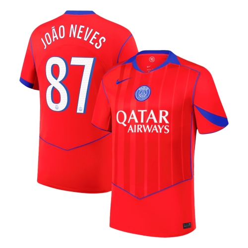 PSG JO?O NEVES #87 Third Away Soccer Jersey 2025/26
