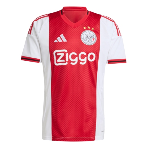 Ajax Home Soccer Jersey 2025/26 Red&White