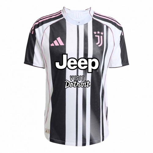 Authentic Juventus Home Soccer Jersey 2025/26 Black&White