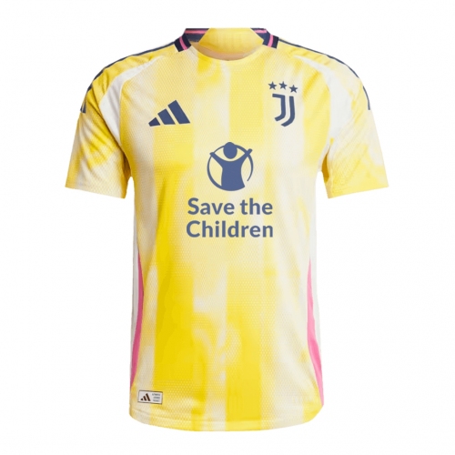 Juventus Away Soccer Jersey Authentic- Save The Children Sponsor