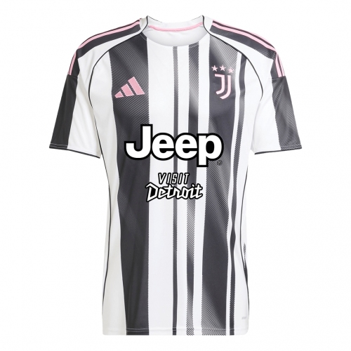 Juventus Home Soccer Jersey 2025/26 Black&White