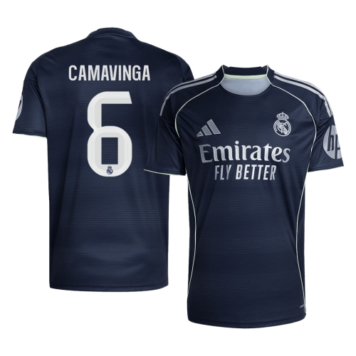 Real Madrid CAMAVINGA #6 Away Soccer Jersey 2025/26