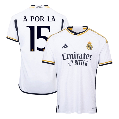 Real Madrid A POR LA #15 Home Jersey Authentic 2023/24