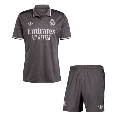 Real Madrid Third Away Soccer Jersey Kit 2024/25 (Jersey+Shorts)