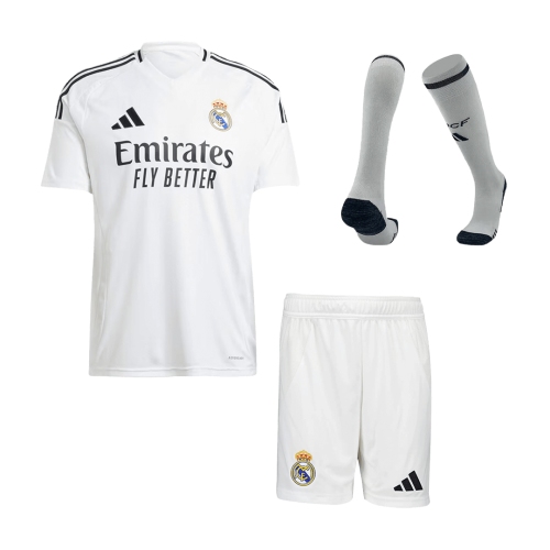 Real Madrid Home Jersey Kit 2024/25 (Jersey+Shorts+Socks)