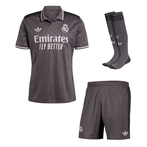 Real Madrid Third Away Soccer Jersey Kit 2024/25 (Jersey+Shorts+Socks)