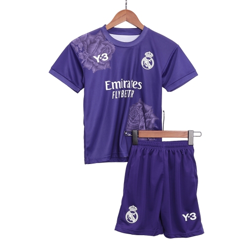 Real Madrid Fourth Away Jersey Kit 2023/24 Kids(Jersey+Shorts)