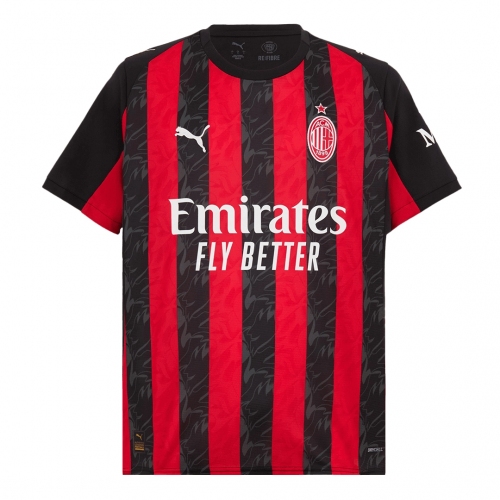 AC Milan Home Soccer Jersey 2025/26 Red&Black