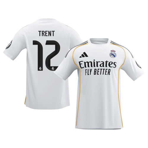 Real Madrid TRENT #12 Home Soccer Jersey 2025/26