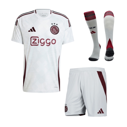 Ajax Third Away Soccer Jersey Kit 2024/25 (Jersey+Shorts+Socks)