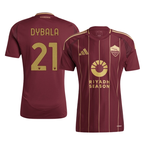 Roma DYBALA #21 Home Soccer Jersey 2024/25
