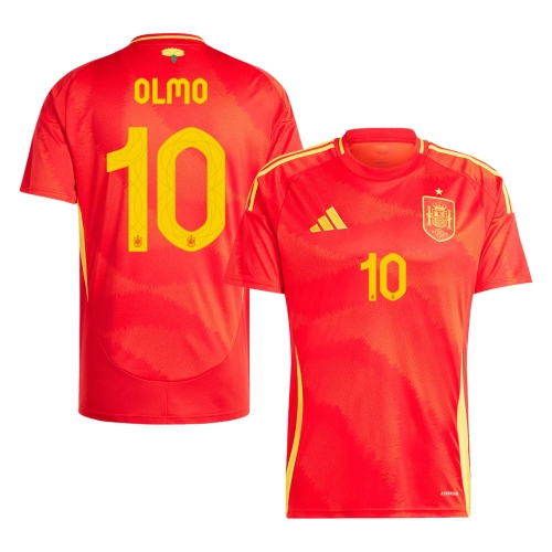Spain OLMO #10 Home Jersey EURO 2024