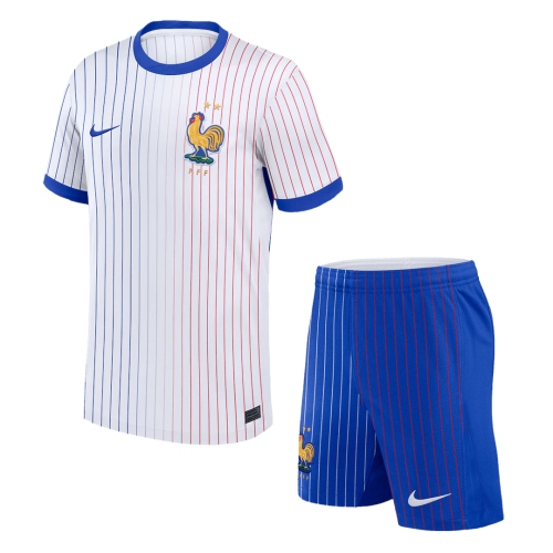 France Away Jersey Kit EURO 2024 (Jersey+Shorts)