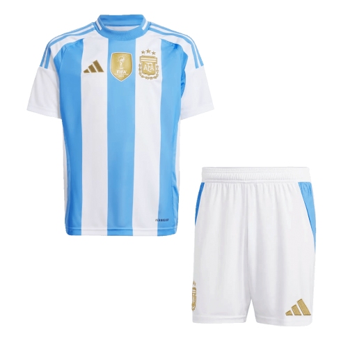 Argentina Home Jersey Kit 2024 Kids(Jersey+Shorts)