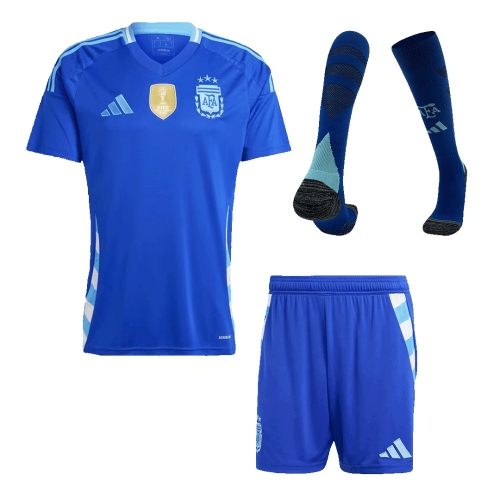 Argentina Away Jersey Kit 2024 (Jersey+Shorts+Socks)